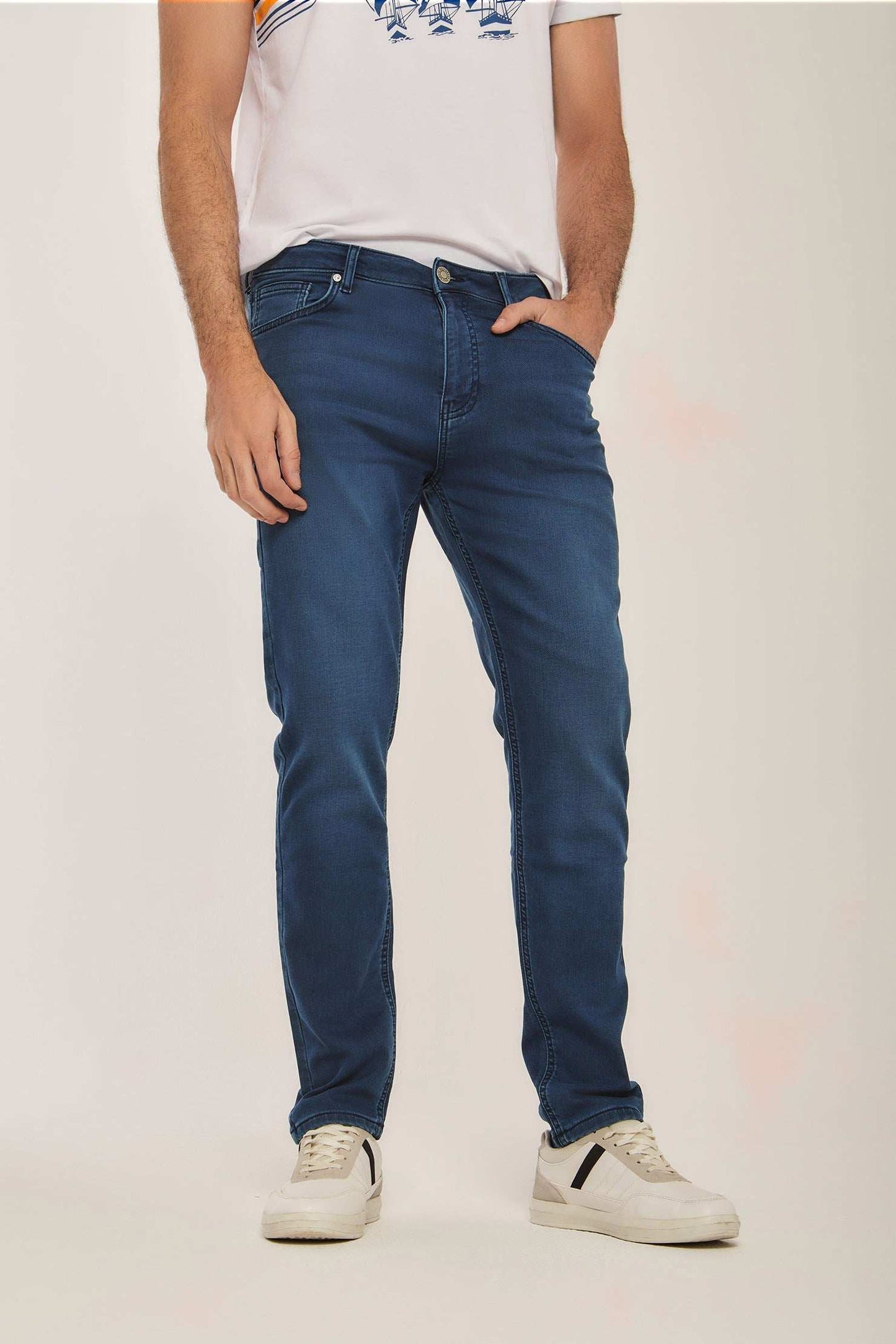 Men Slim Fit Denim - Blue