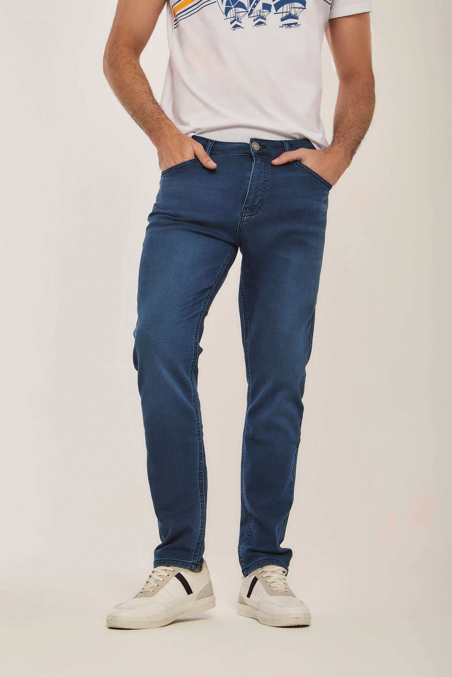 Men Slim Fit Denim - Blue