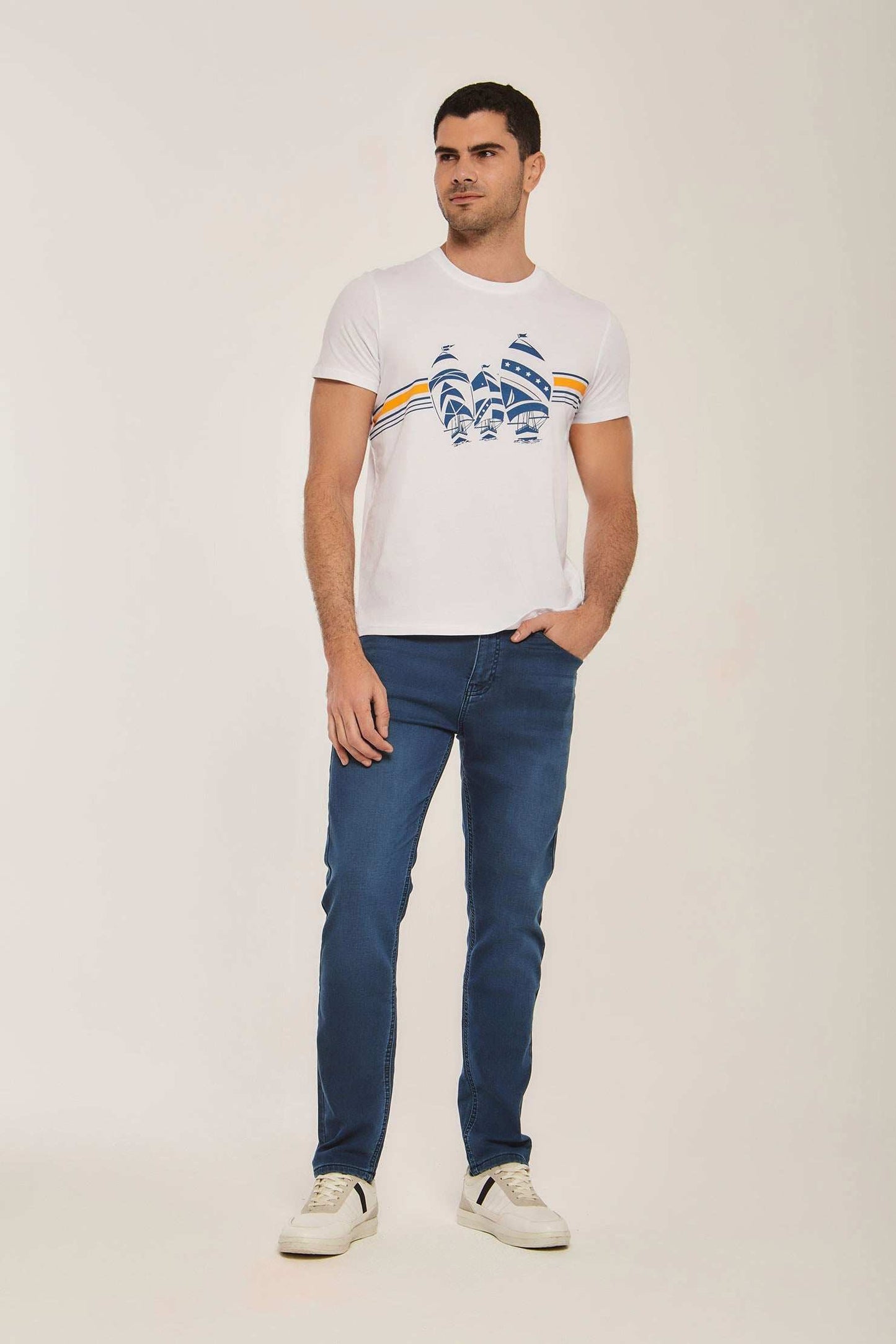 Men Slim Fit Denim - Blue