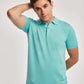 Men Regular Fit Polo - Blue