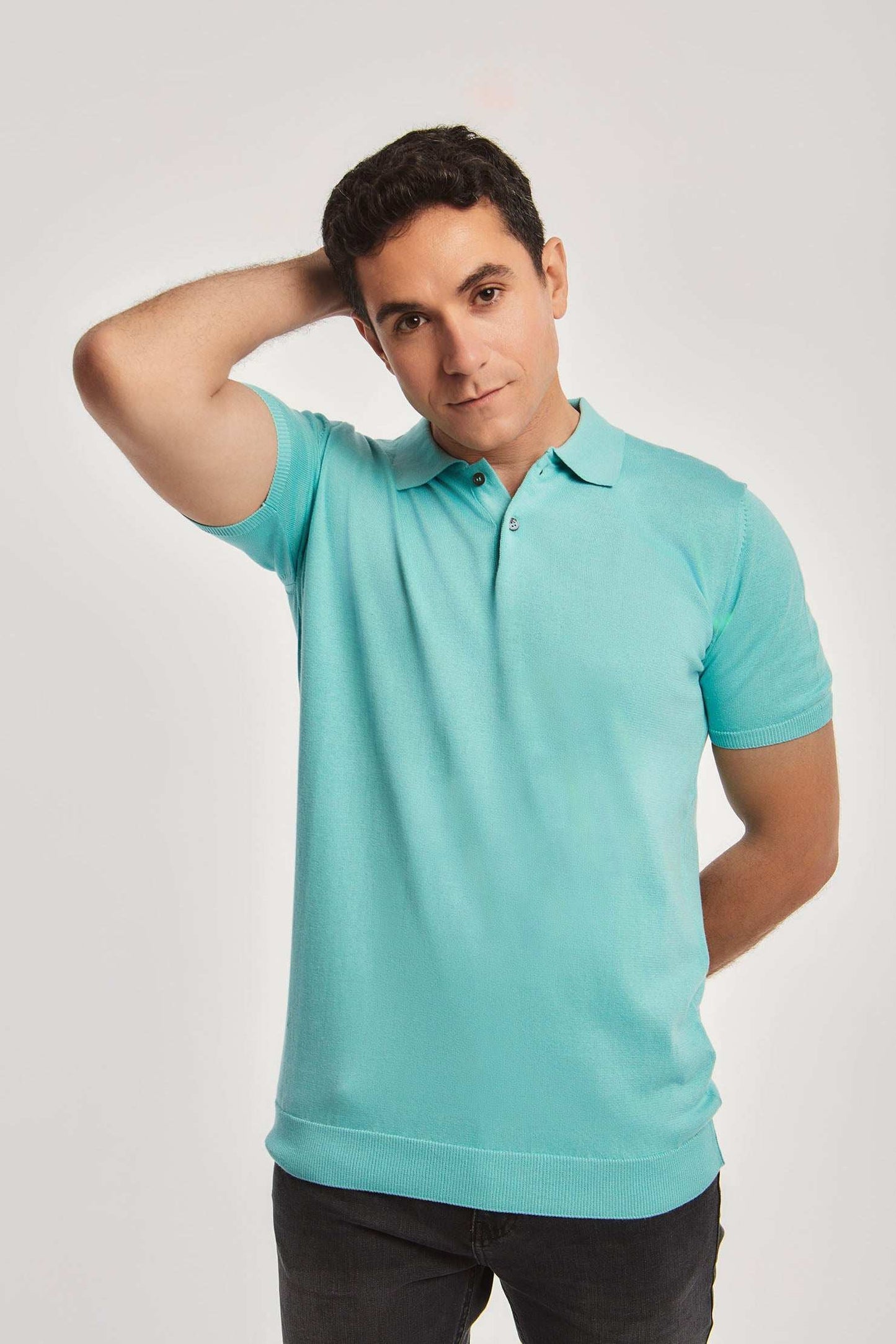 Men Regular Fit Polo - Blue