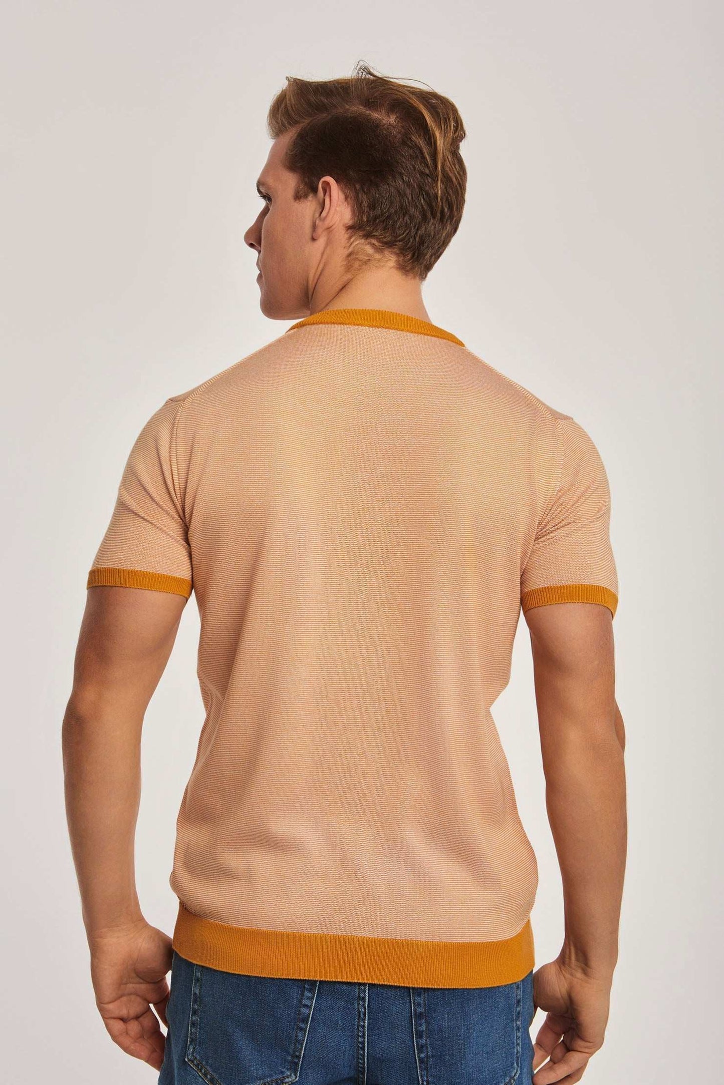 Men Regular Fit T-Shirt -  Orange