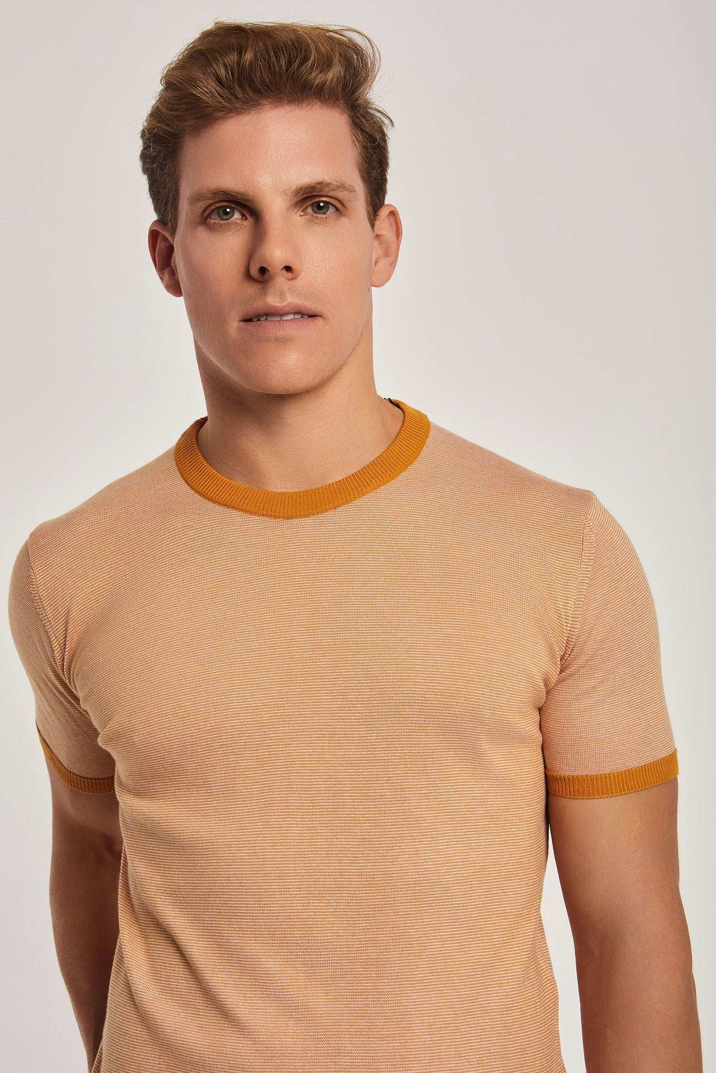 Men Regular Fit T-Shirt -  Orange