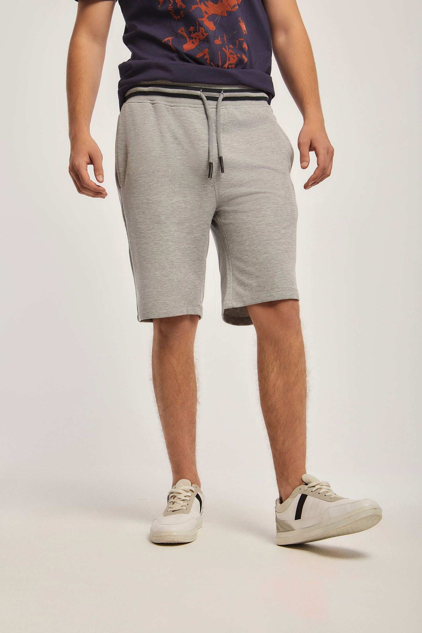 Men Slim Fit Shorts - Grey
