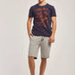 Men Slim Fit Shorts - Grey