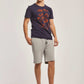 Men Slim Fit Shorts - Grey