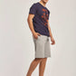 Men Slim Fit Shorts - Grey