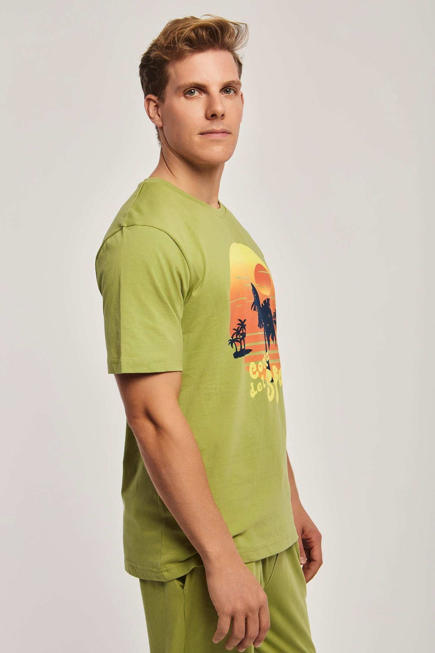 Men Regular Fit Pyjama - Green