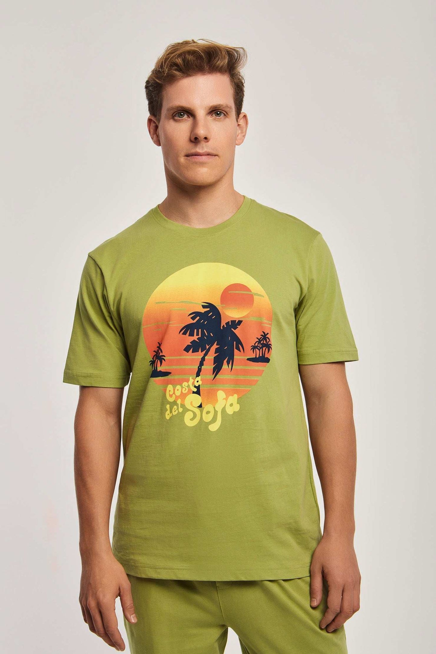 Men Regular Fit Pyjama - Green