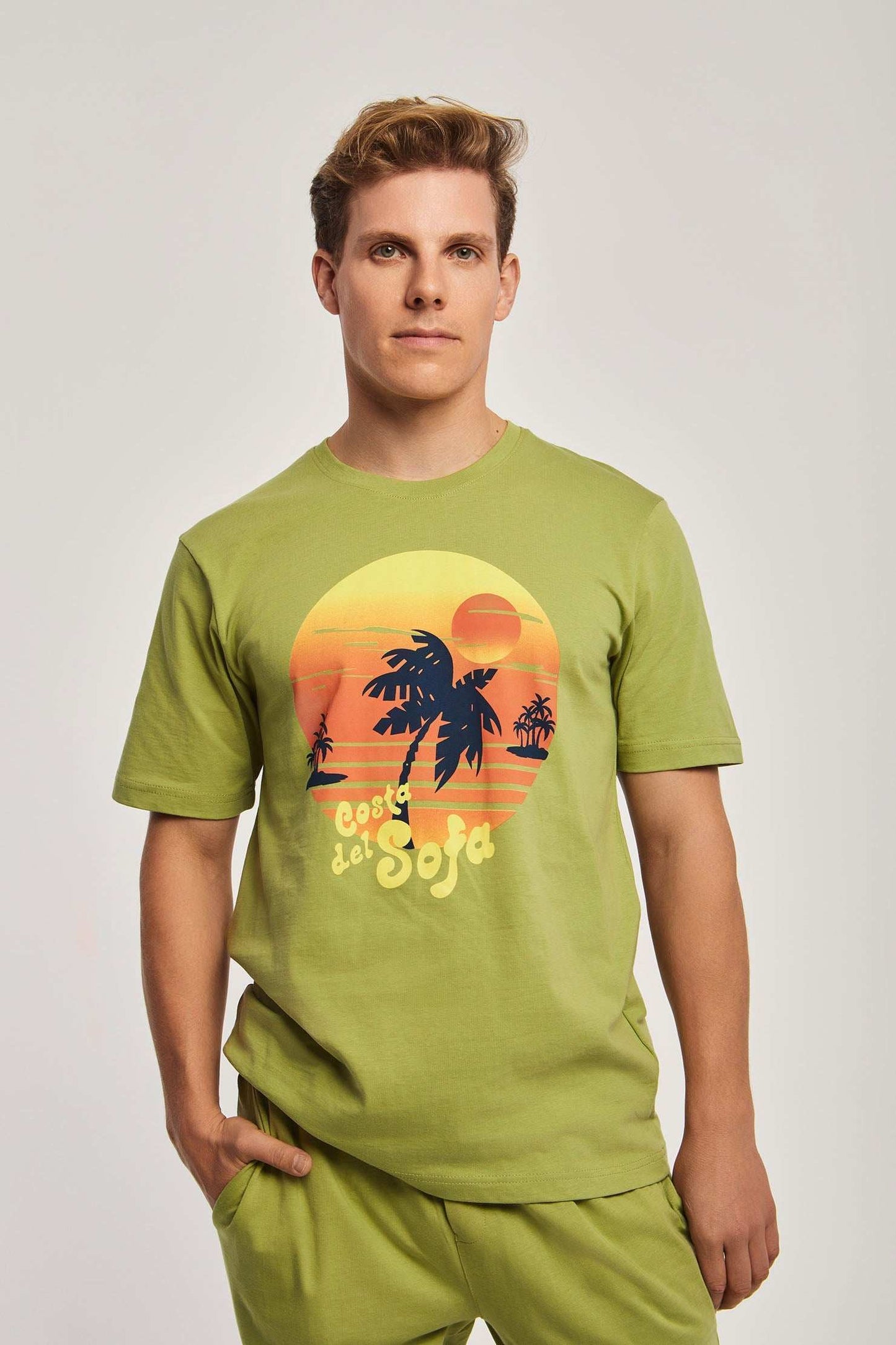 Men Regular Fit Pyjama - Green