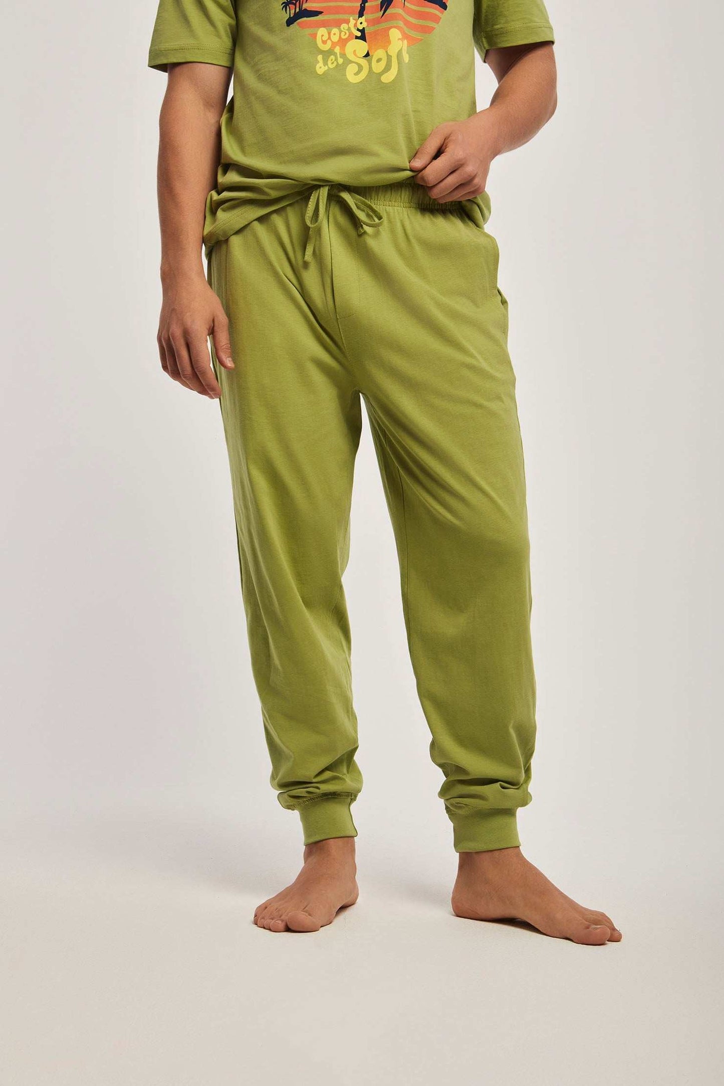 Men Regular Fit Pyjama - Green