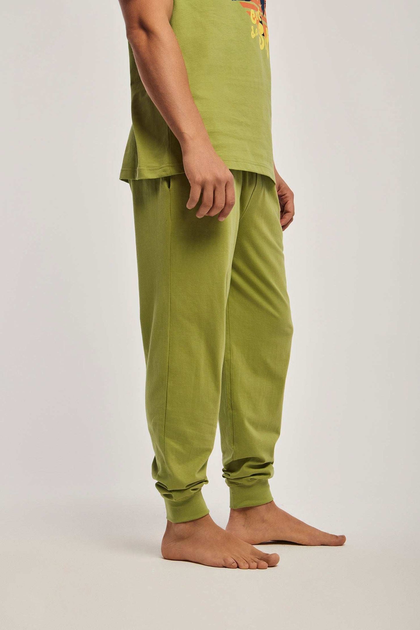 Men Regular Fit Pyjama - Green