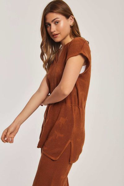 Women Regular Fit Tunic - Brown