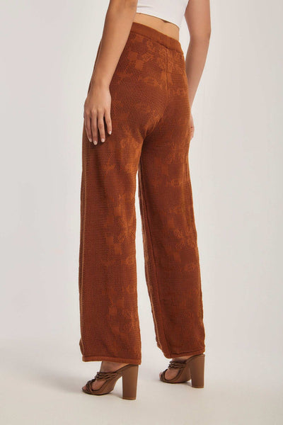 Women Regular Fit Pant - Brown