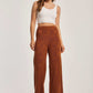 Women Regular Fit Pant - Brown