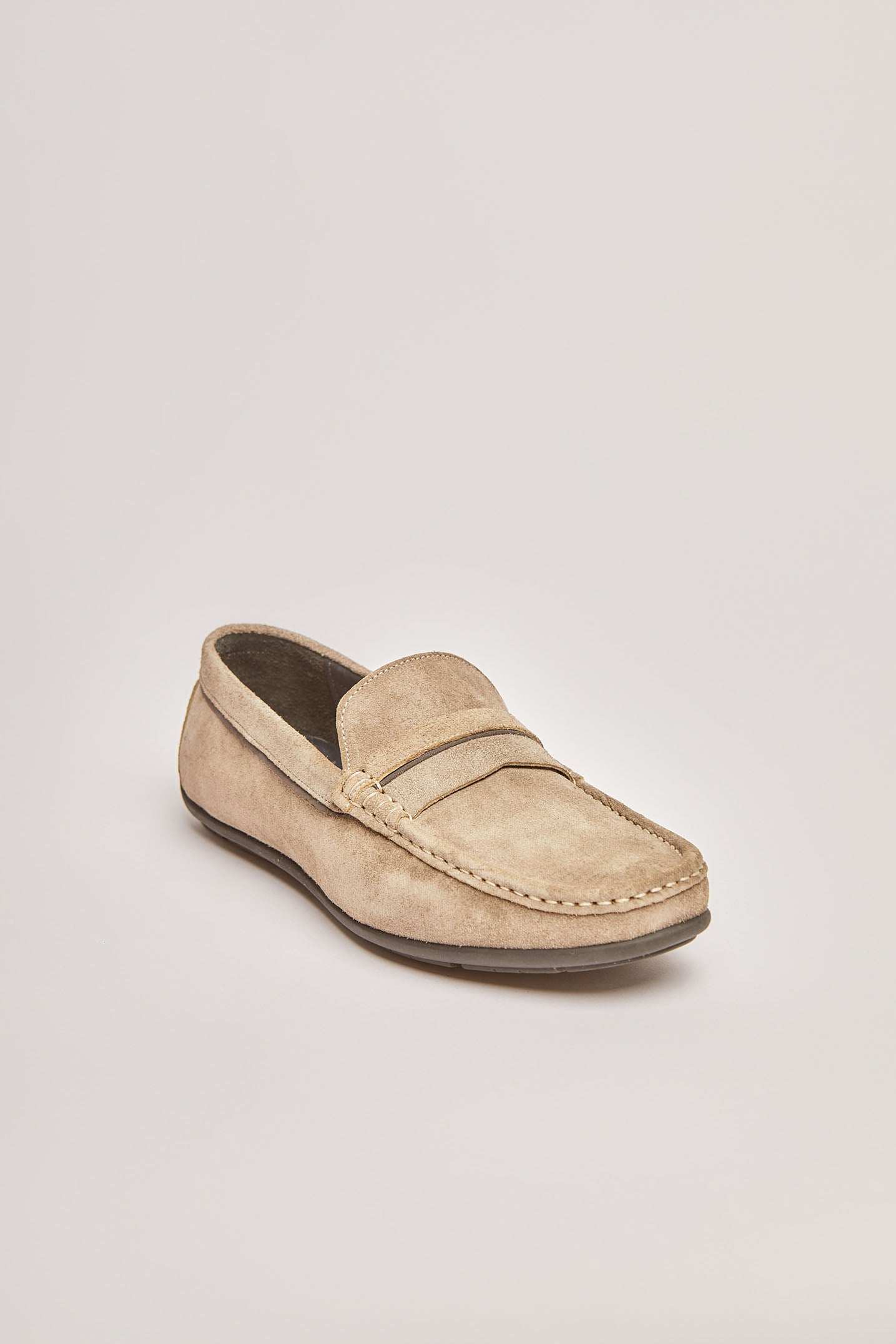 Men Luxury Genuine Leather Shoes Beige