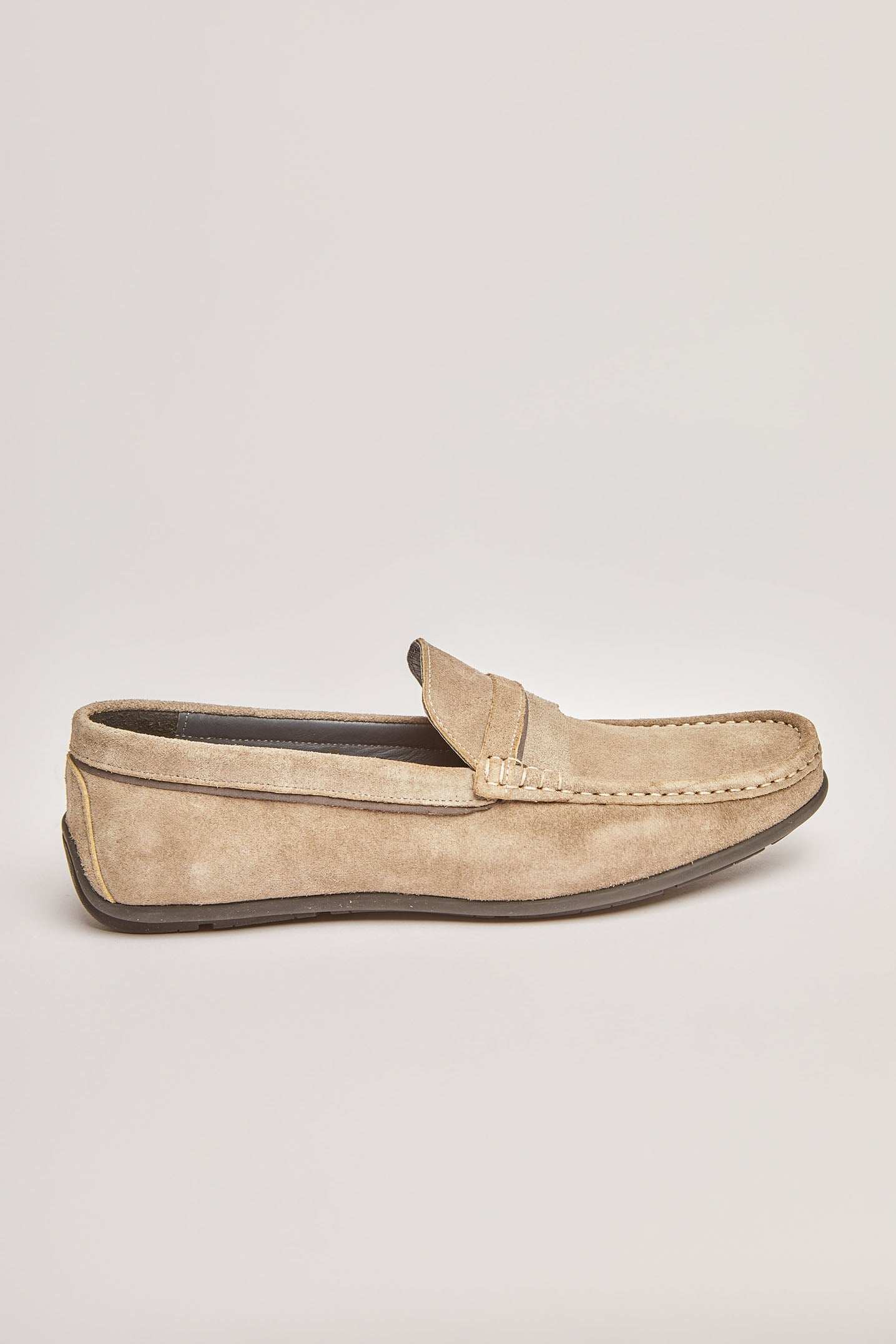 Men Luxury Genuine Leather Shoes Beige
