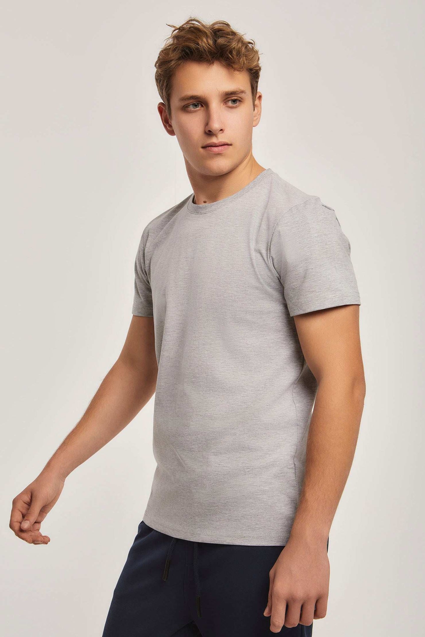 Men Regular Fit T-shirt - Grey