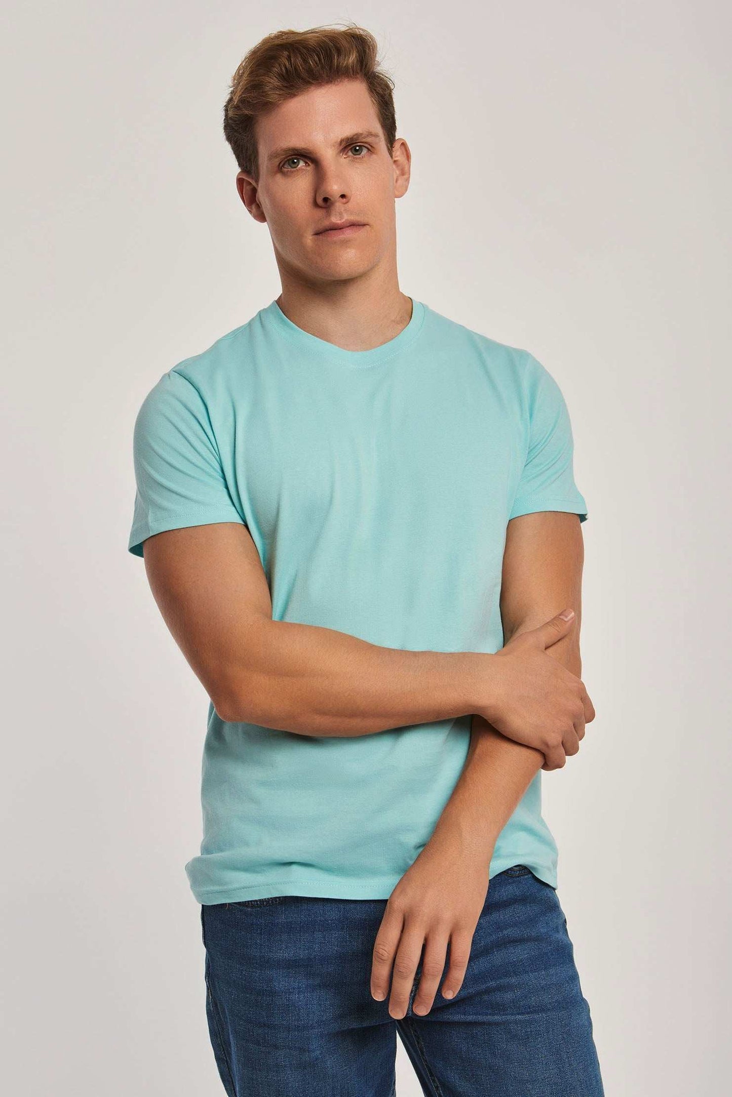 Men Regular Fit T-Shirt -  Green