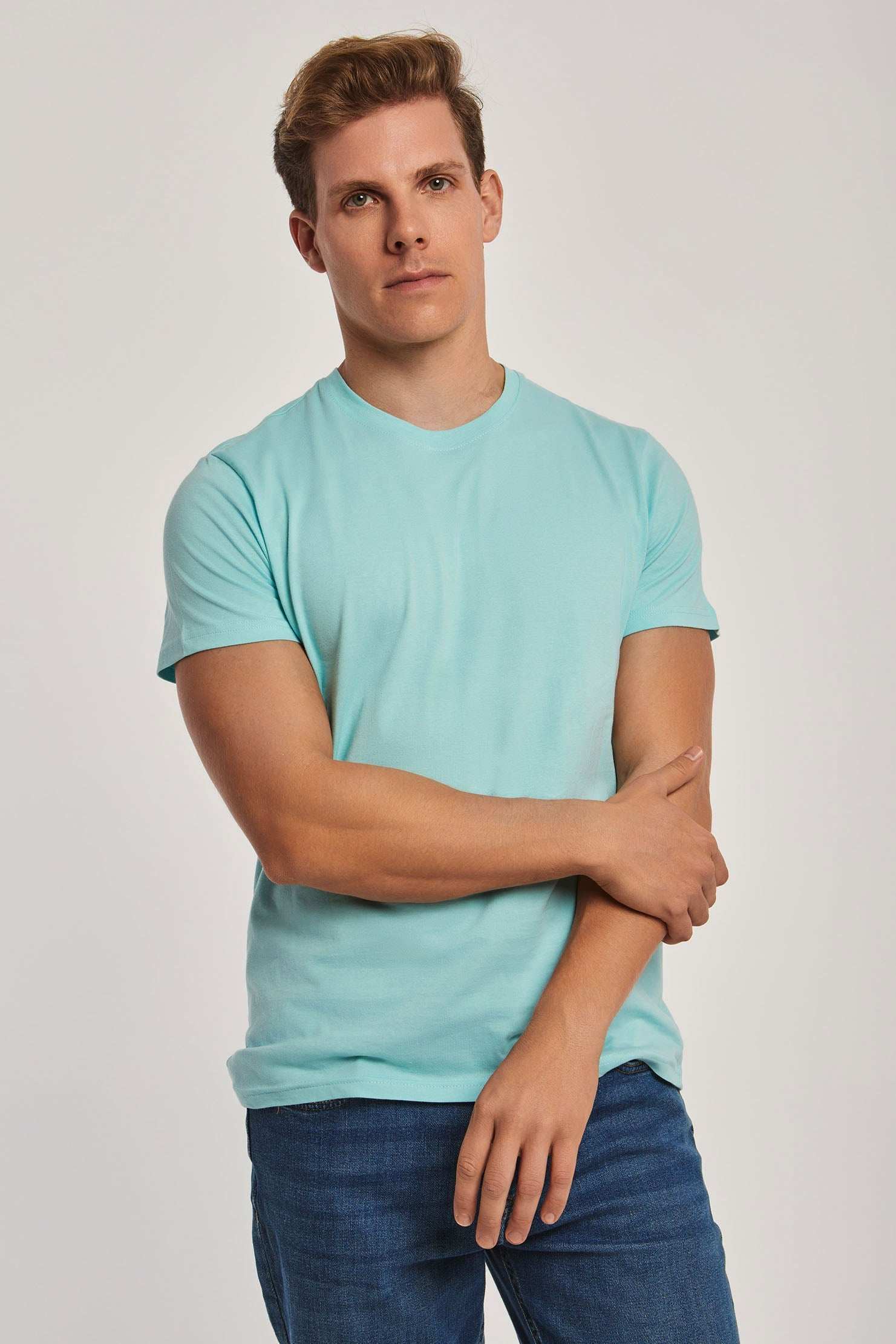Men Regular Fit T-Shirt -  Green