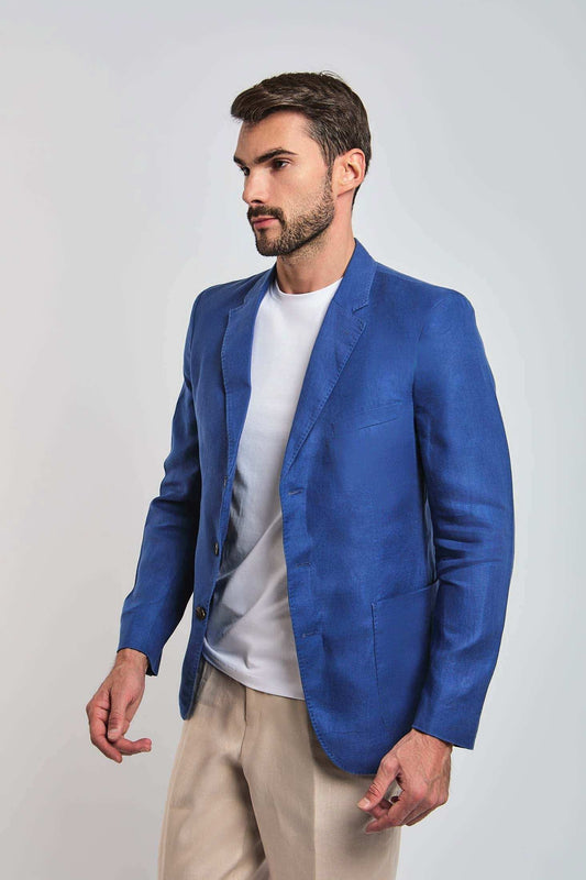 بليزر رجالي سليم فيت - كحلي