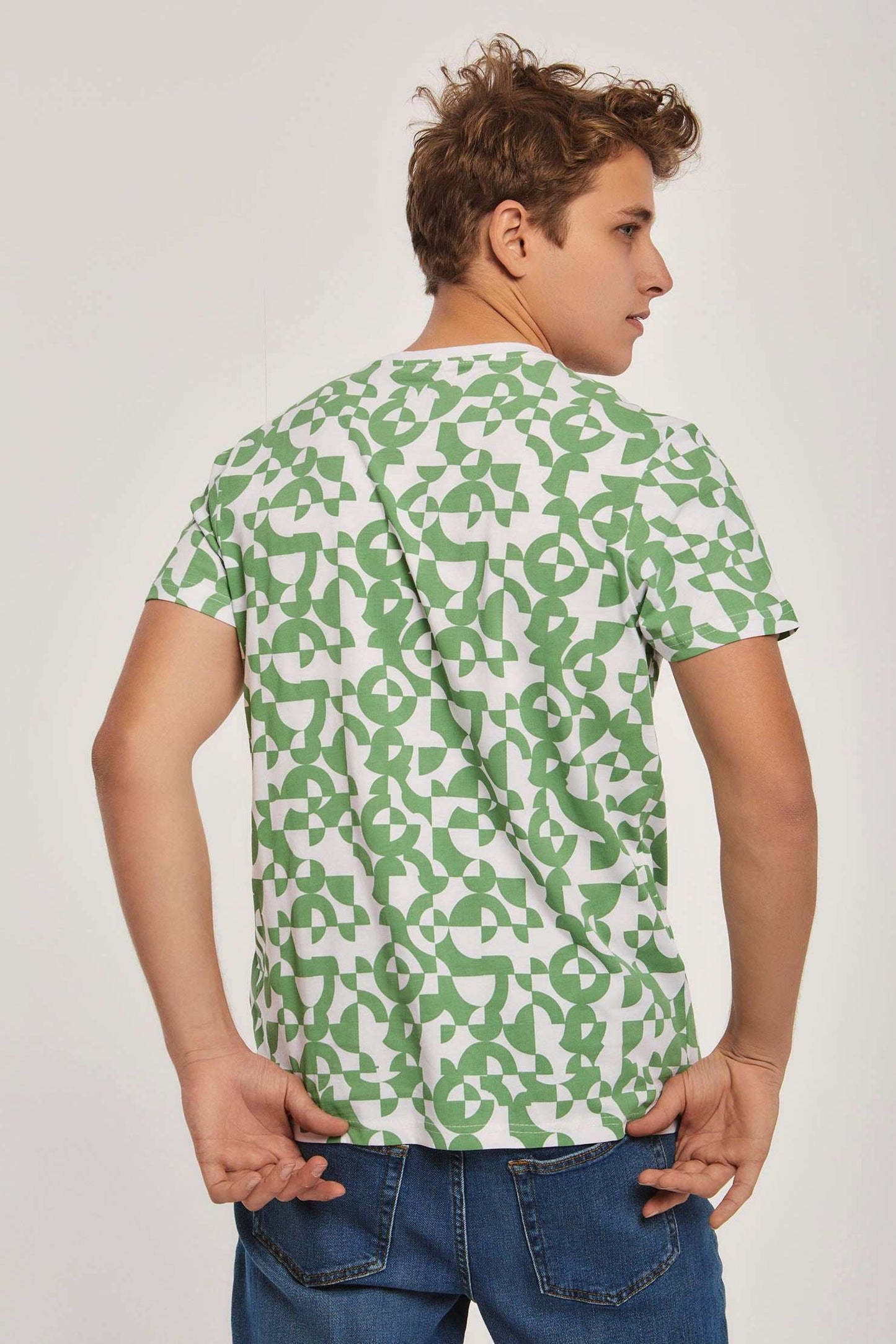 Men Regular Fit T-Shirt - Light Green
