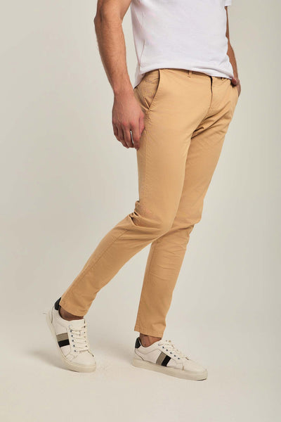 Men Slim Fit Pant - Brown