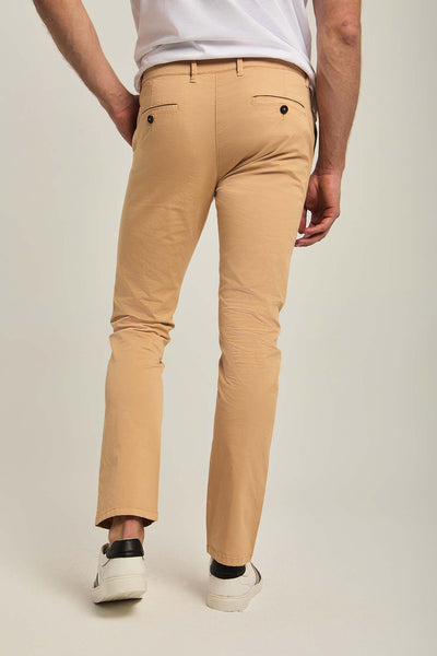 Men Slim Fit Pant - Brown