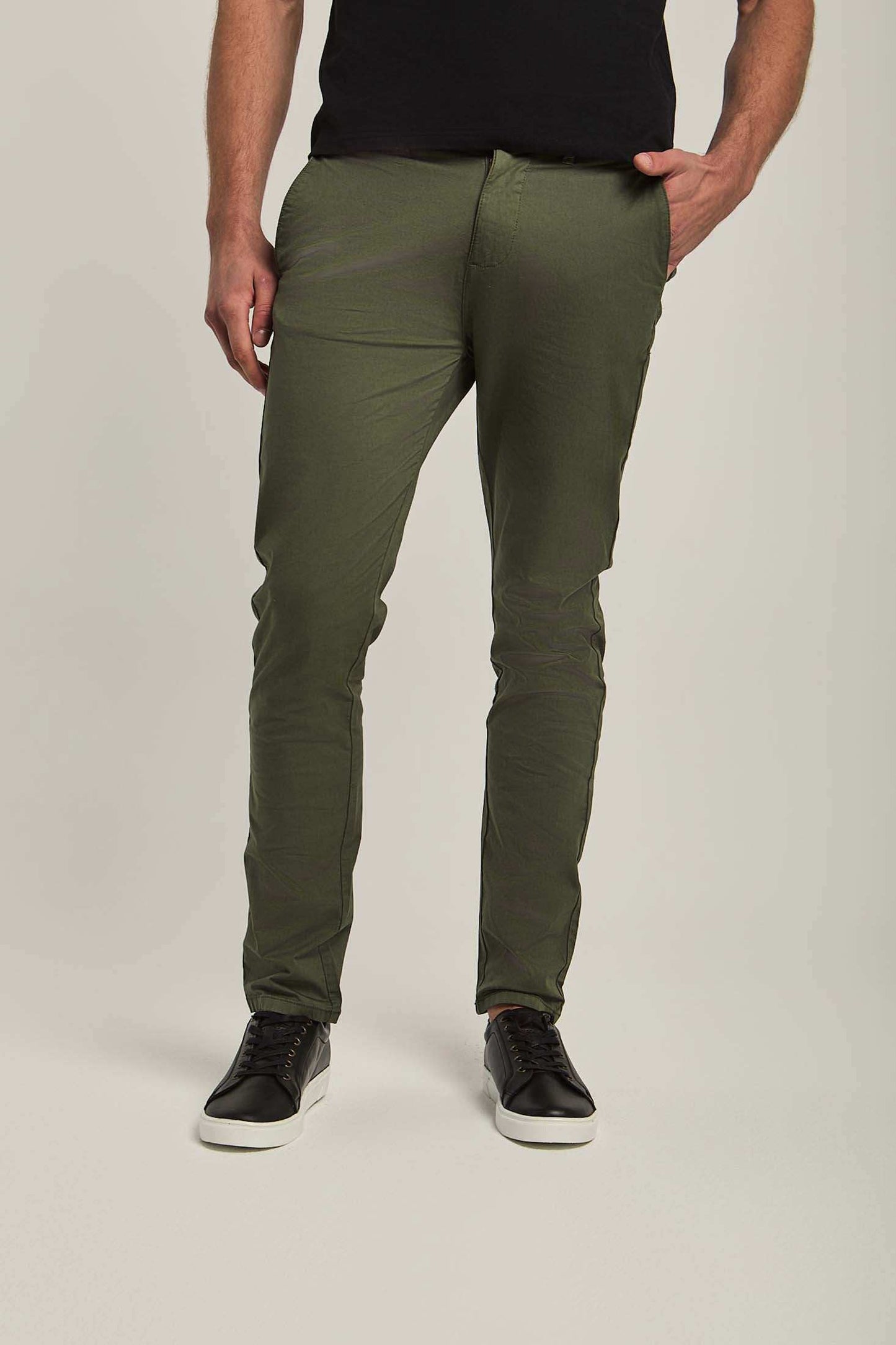 Men Slim Fit Pant - Green