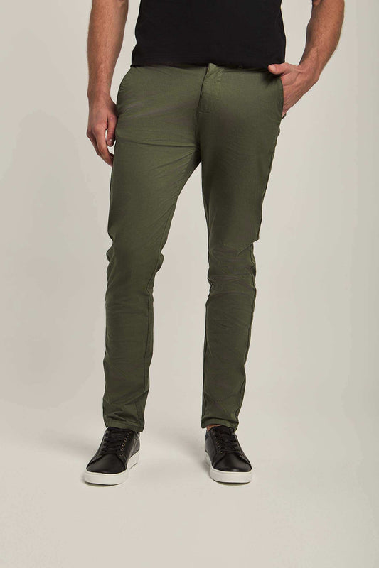 Men Slim Fit Pant - Green