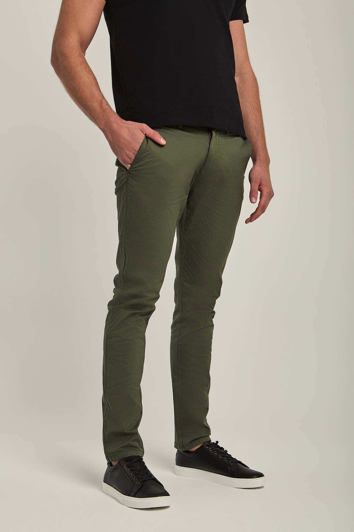 Men Slim Fit Pant - Green