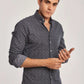 Men Slim Fit Shirt - Navy