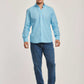 Men Slim Fit Shirt - Blue