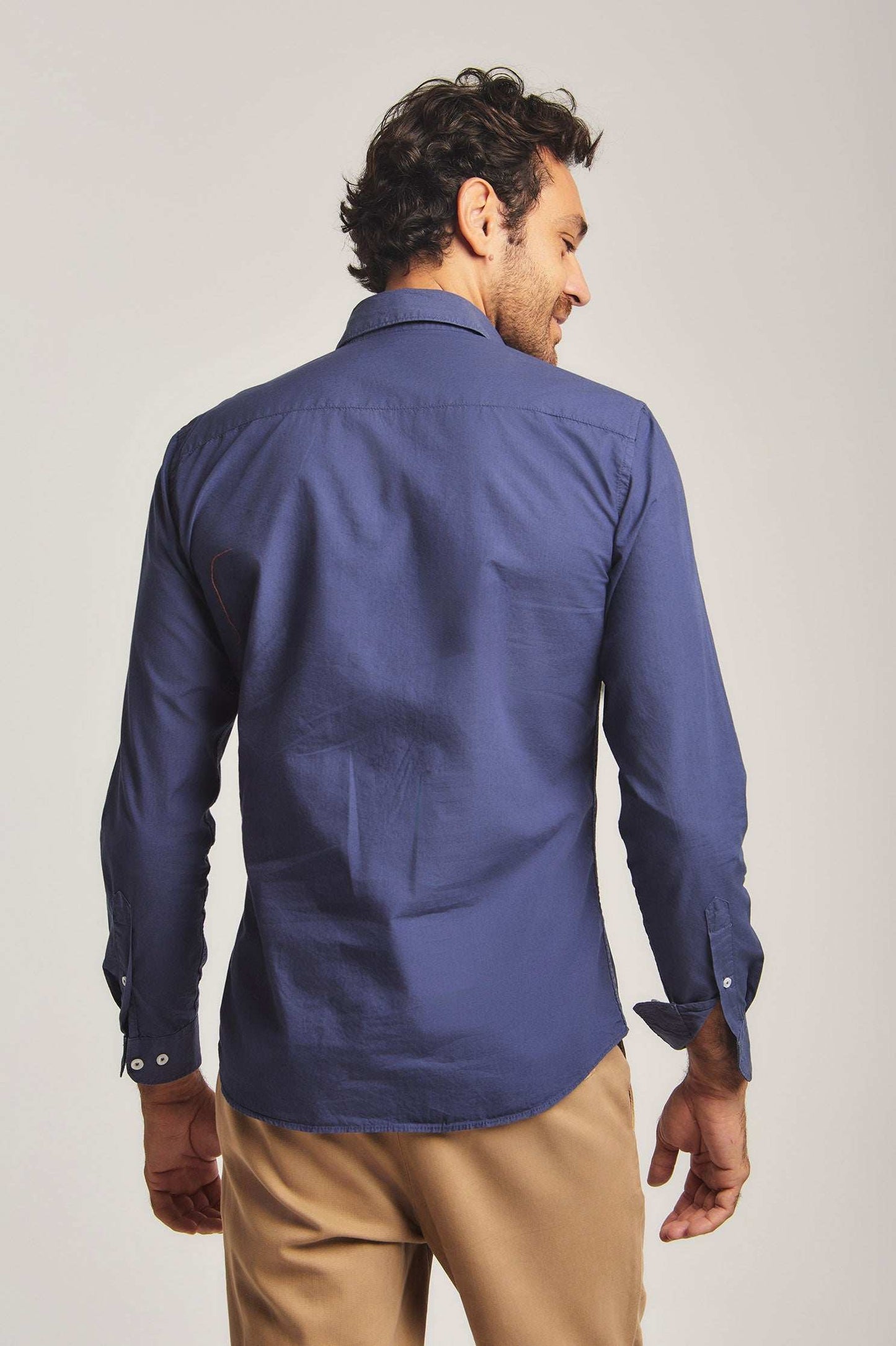 Men Slim Fit Shirt - Blue