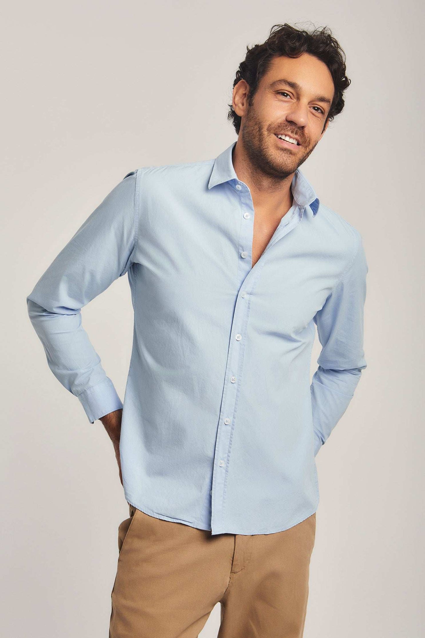 Men Slim Fit Shirt - Blue