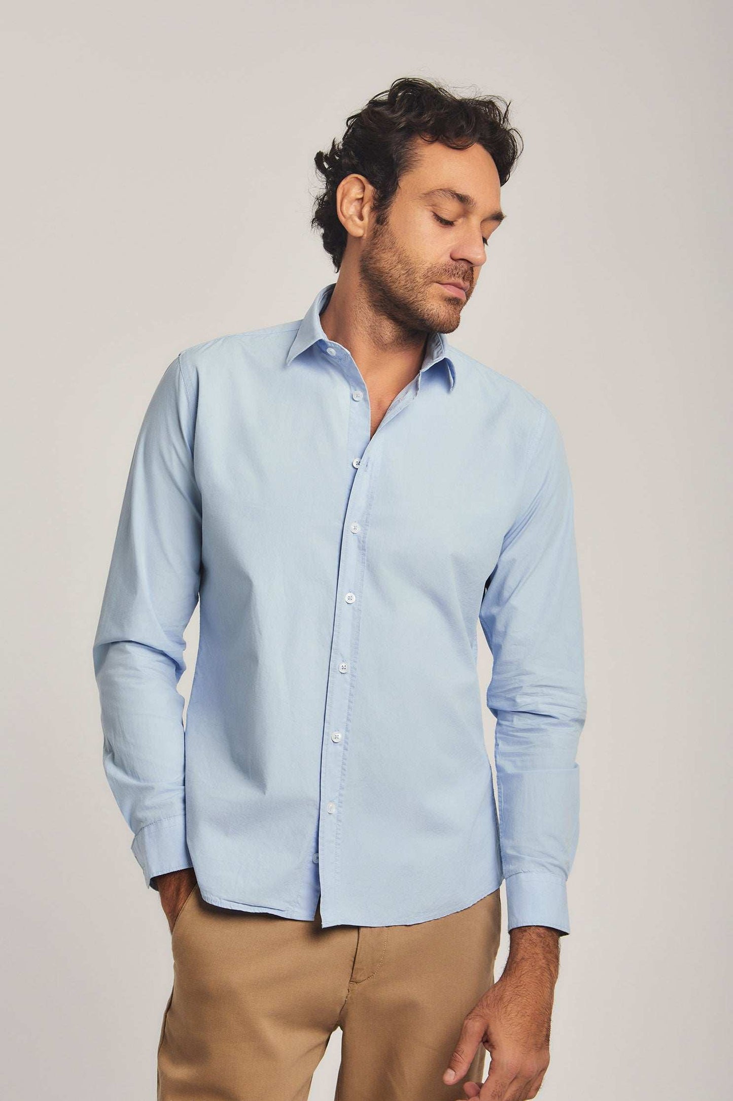 Men Slim Fit Shirt - Blue