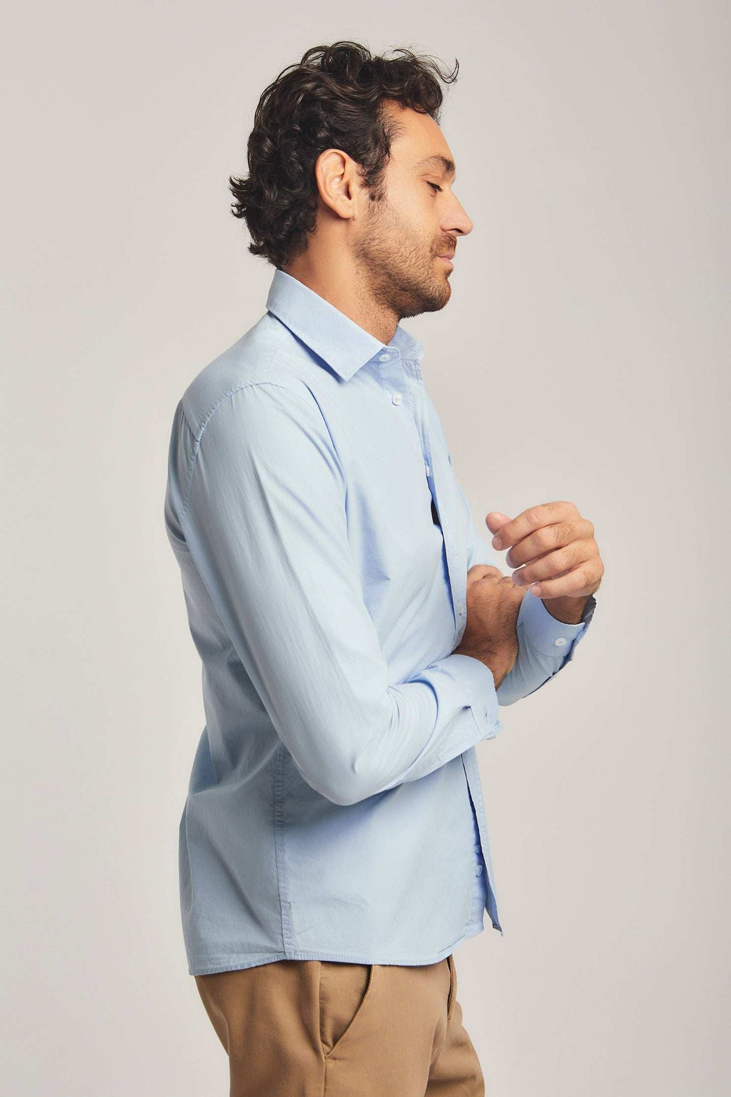 Men Slim Fit Shirt - Blue