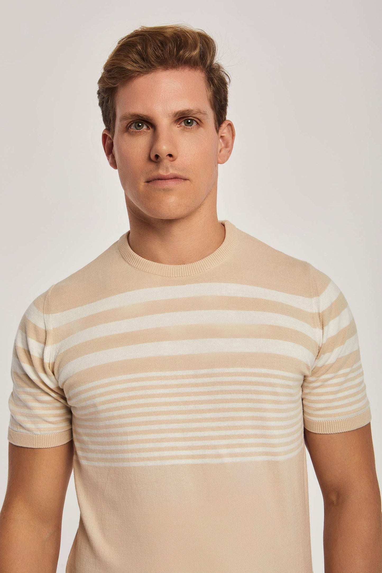 Men Regular Fit T-Shirt -  Brown