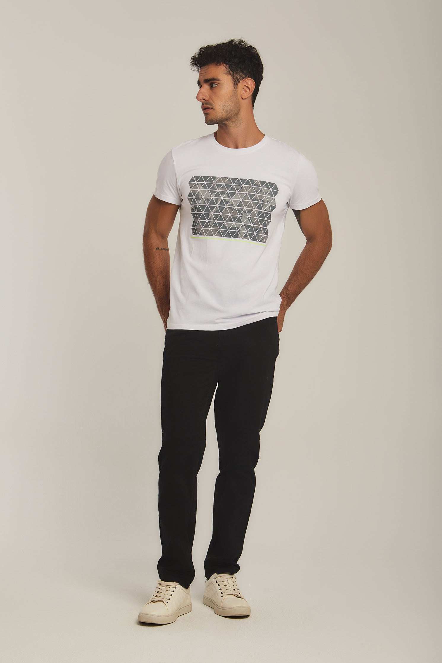 Men Slim Fit Pant - Black