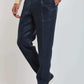 Dalydress men's navy tailored trousers with beige shirt and black sneakers