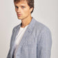 Men Slim Fit Blazer - Blue