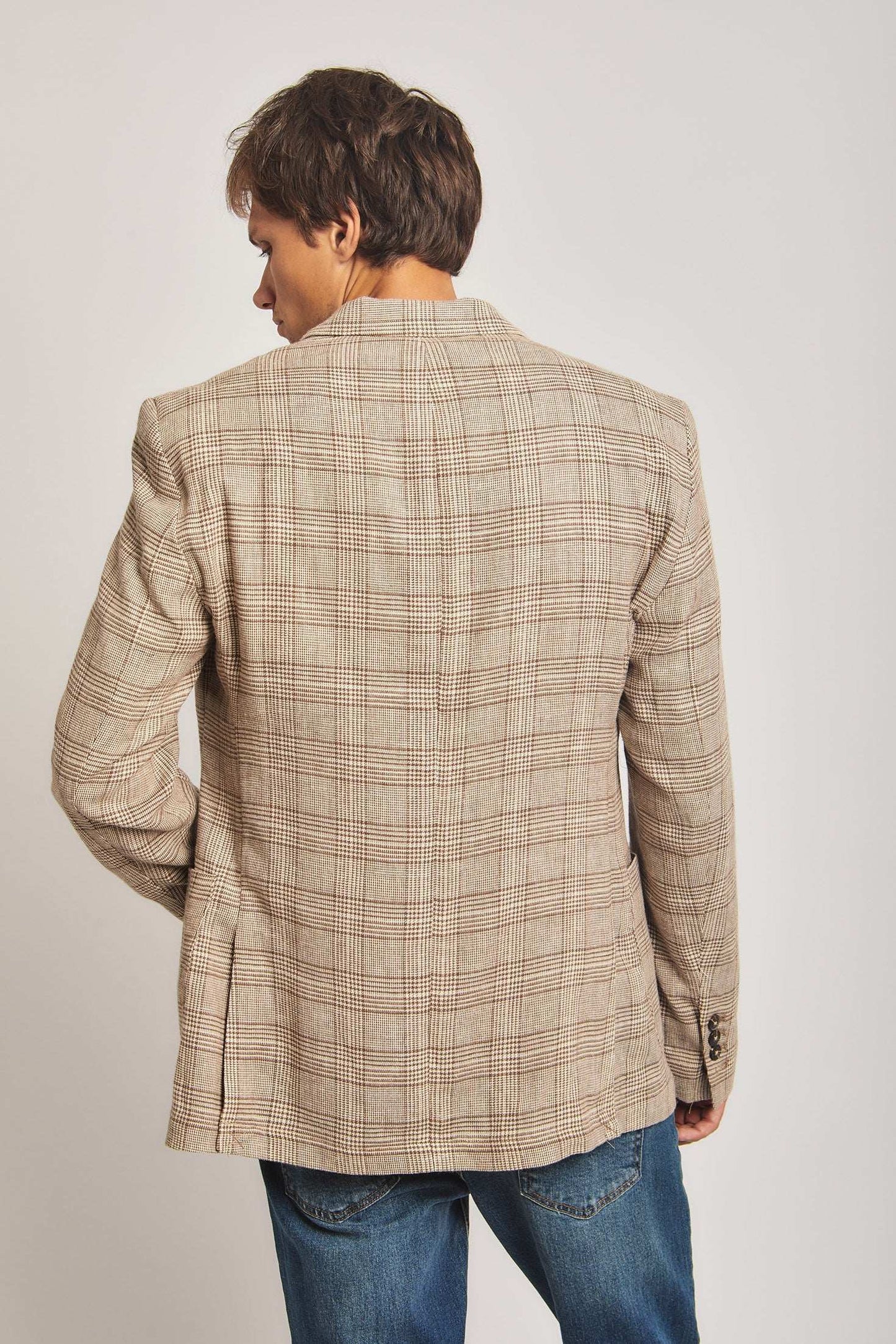 Men Regular Fit Blazer - Brick Red