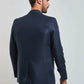 Dalydress men's navy blue suit jacket back view, formal wear fashion