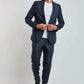 Dalydress men’s navy suit with white t-shirt and sneakers, urban casual style