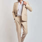 Dalydress men's beige suit with white shirt and sneakers, modern urban fashion style