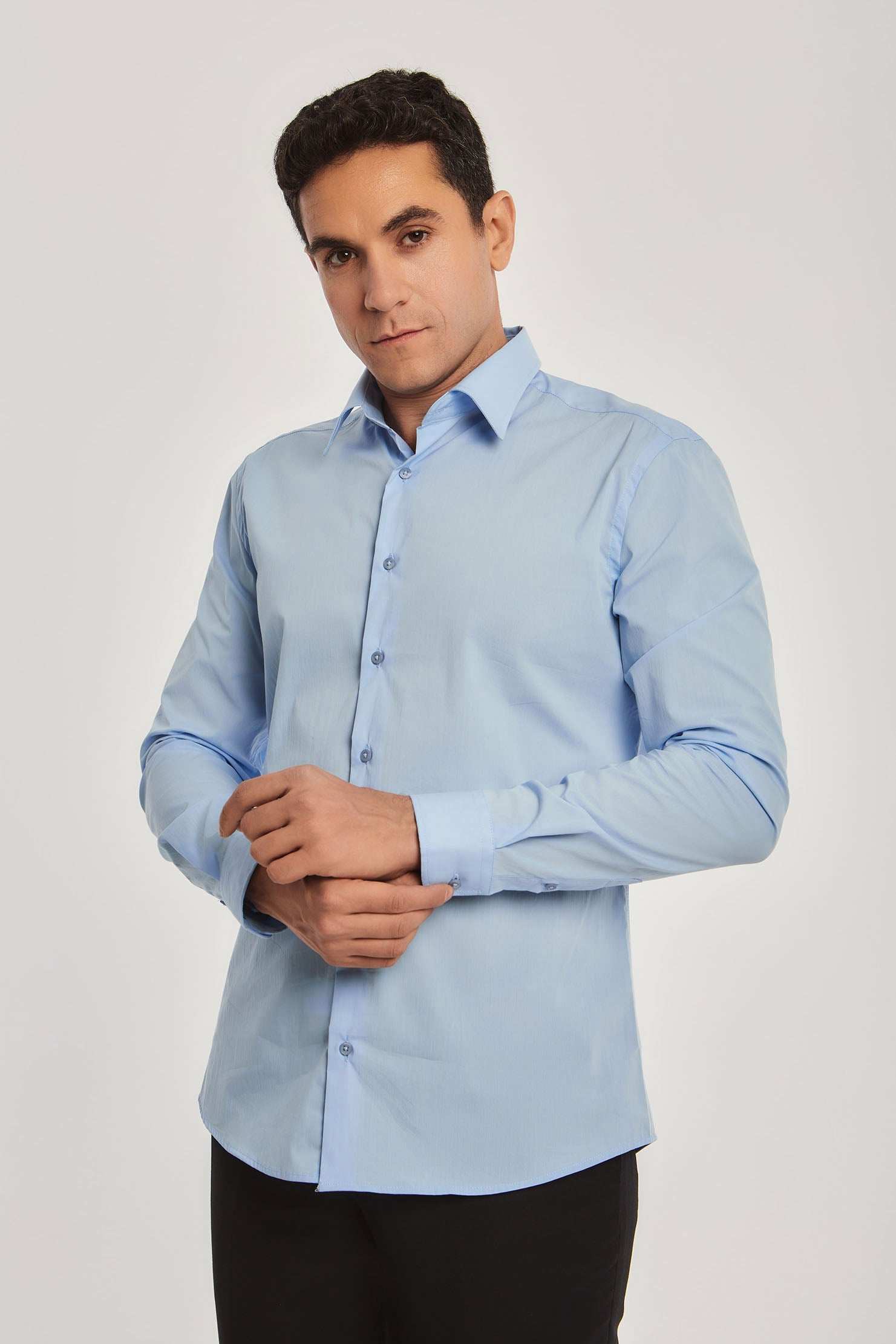 Men Slim Fit Shirt - Blue