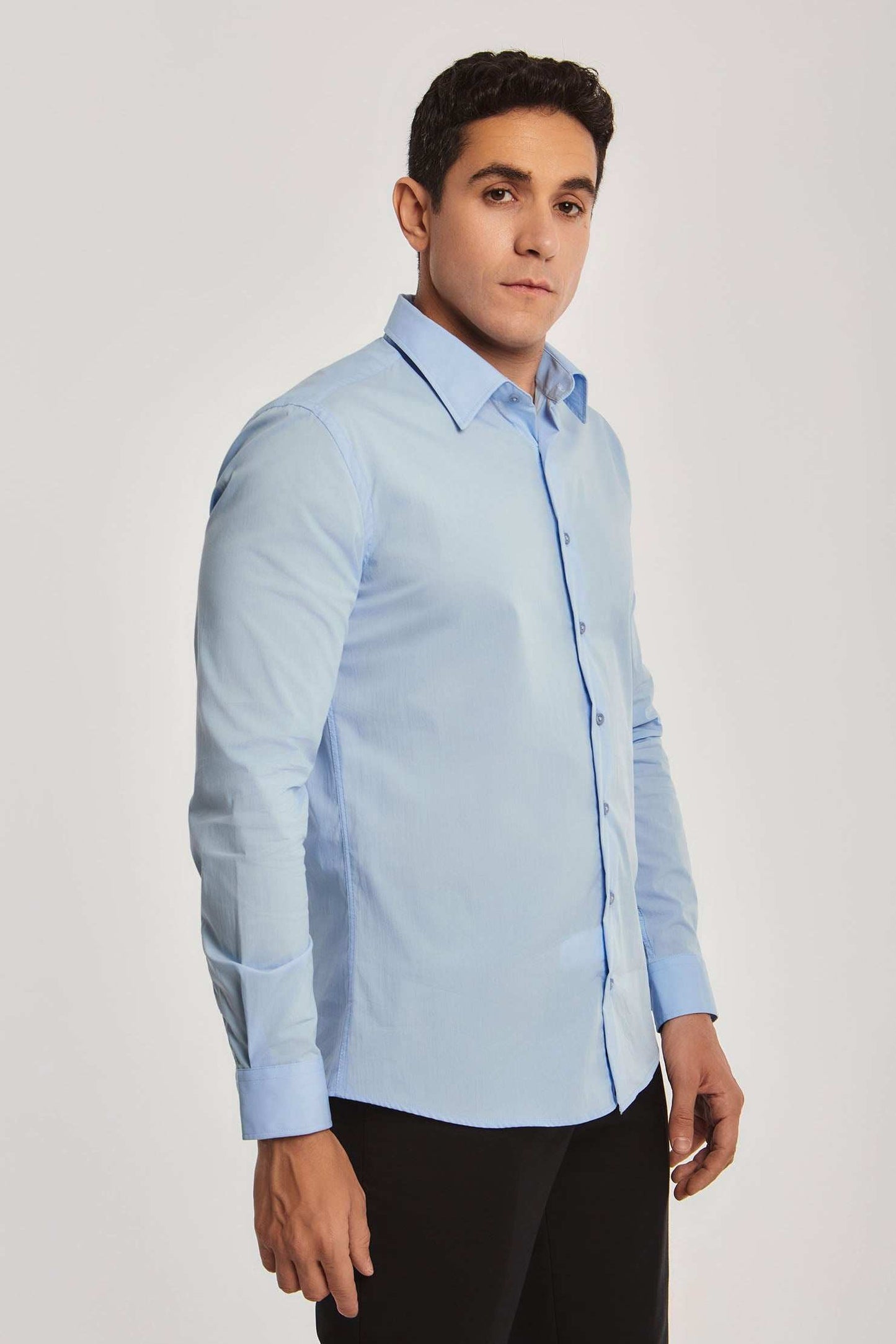 Men Slim Fit Shirt - Blue