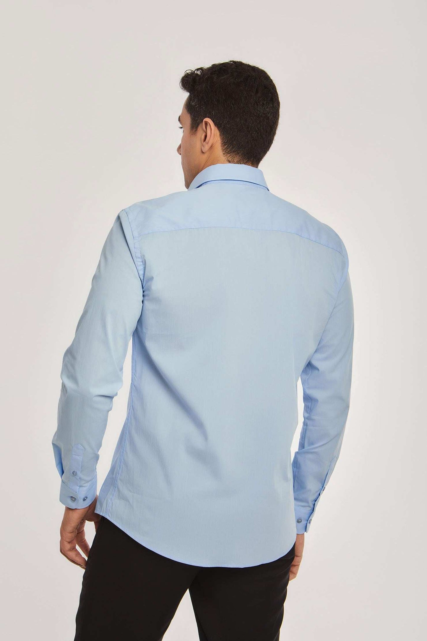 Men Slim Fit Shirt - Blue