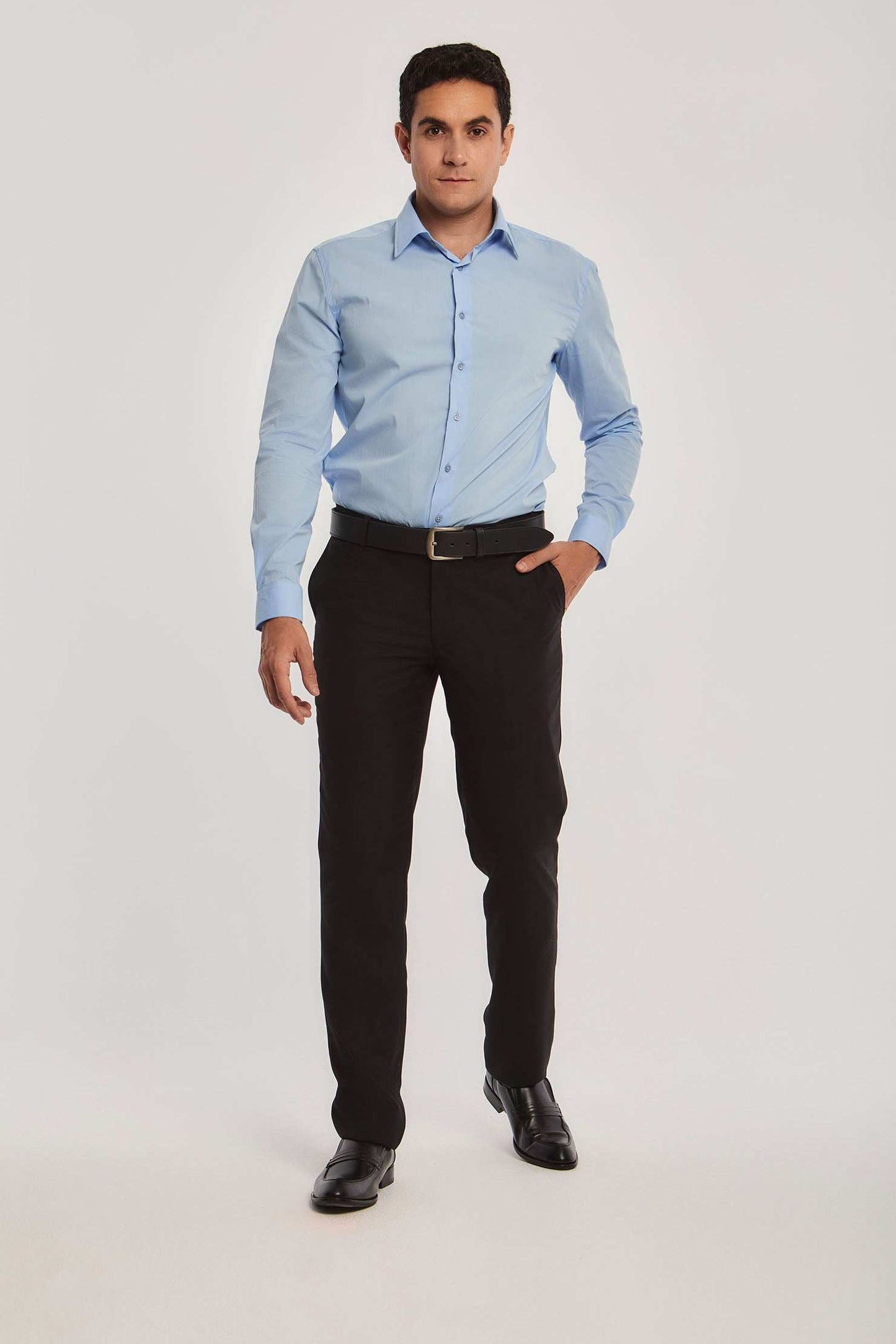 Men Slim Fit Shirt - Blue