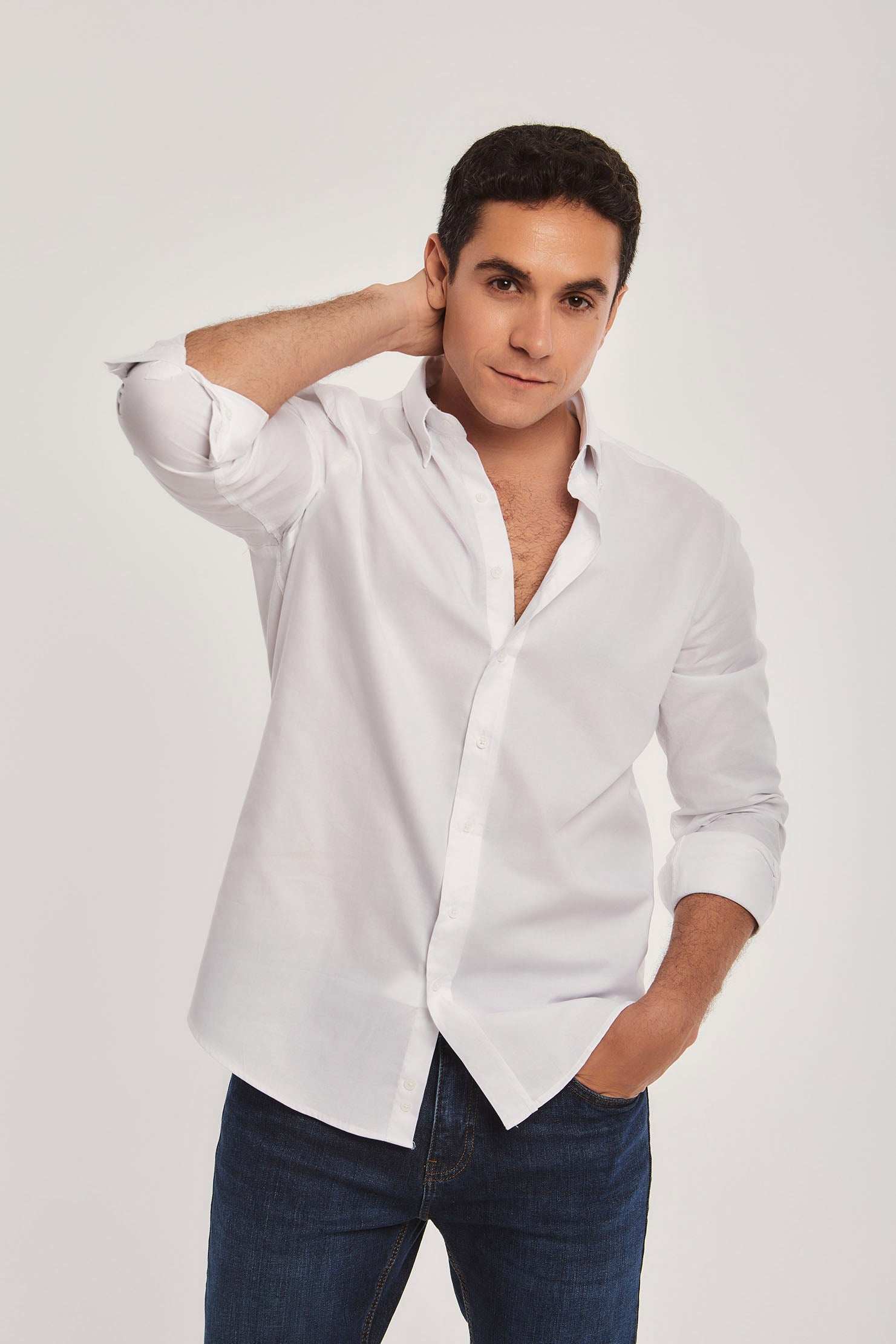 Men Regular Fit Shirt - White